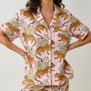 EUC PRINTFRESH Bagheera Leopard Print Top Size Medium